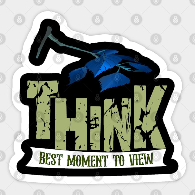 Best moment to view t shirts design 2023 Sticker by RASCREATION 